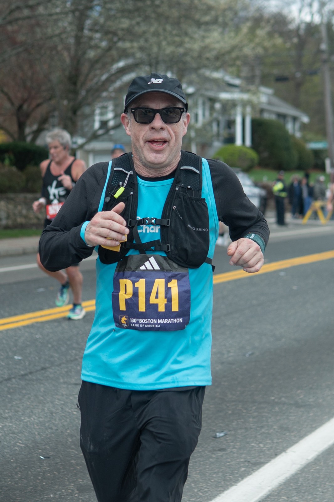 Dan Alperin at the 130th Boston Marathon 2026 — running post-diagnosis