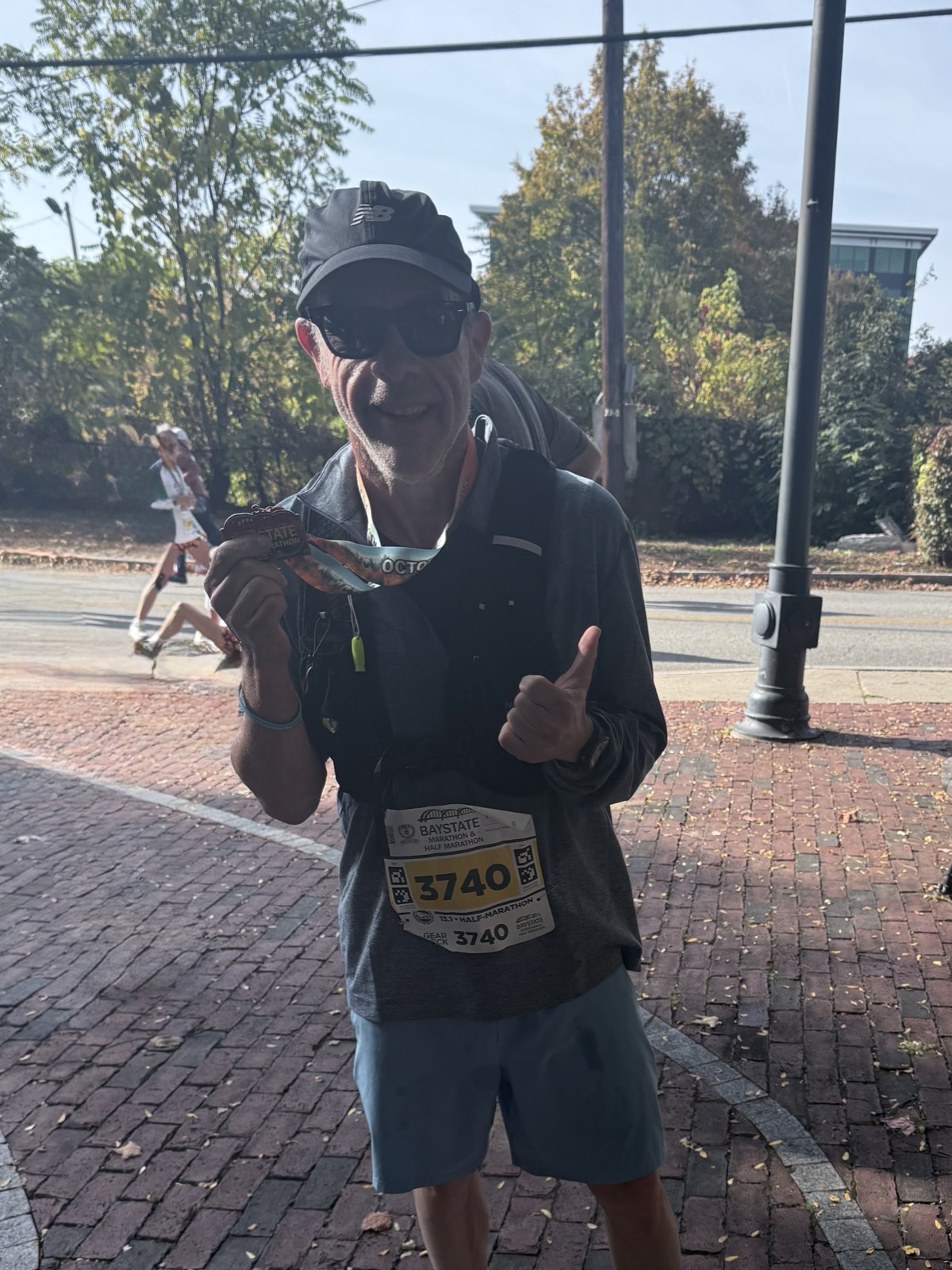 Dan Alperin at the 2025 Bank of America Chicago Marathon — the race where his Parkinson's diagnosis arrived five days before the gun