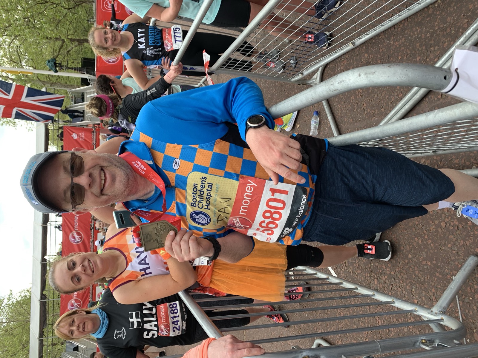 Dan Alperin at the Virgin Money London Marathon — completing his fifth Abbott World Marathon Major star