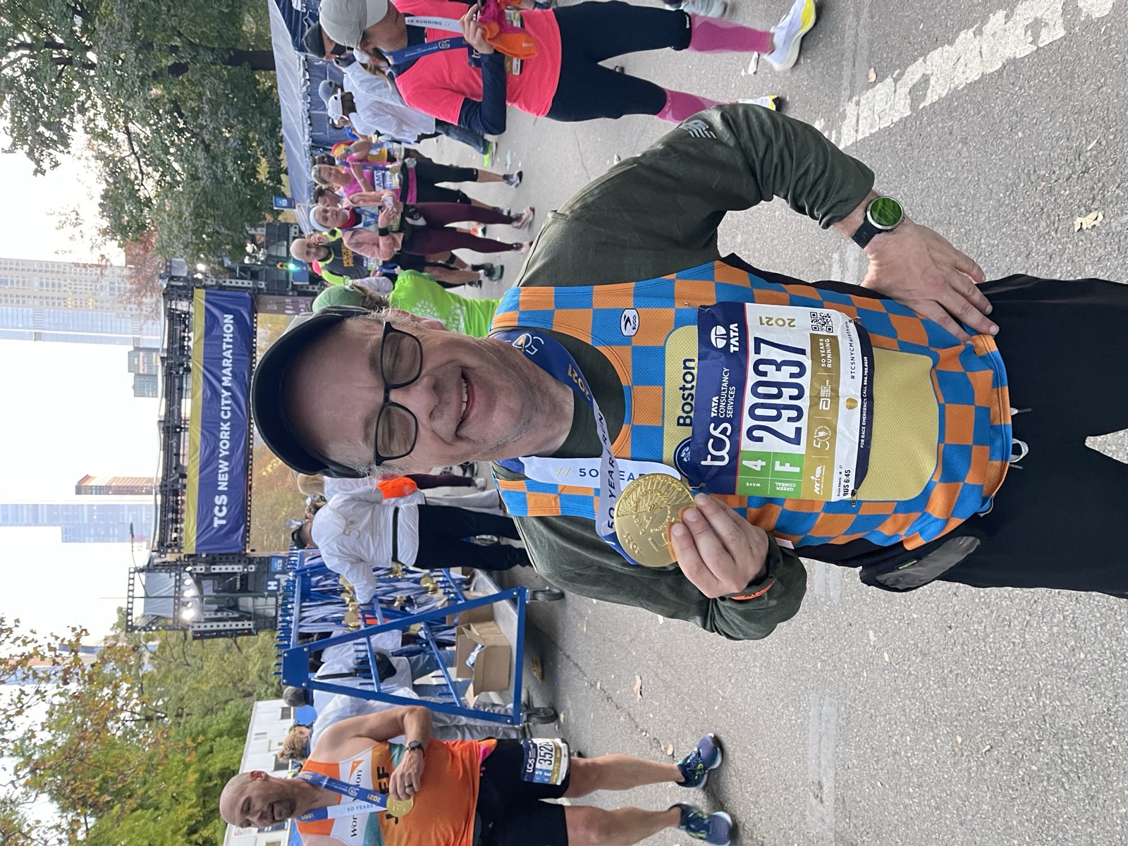 Dan Alperin at the 2021 TCS New York City Marathon