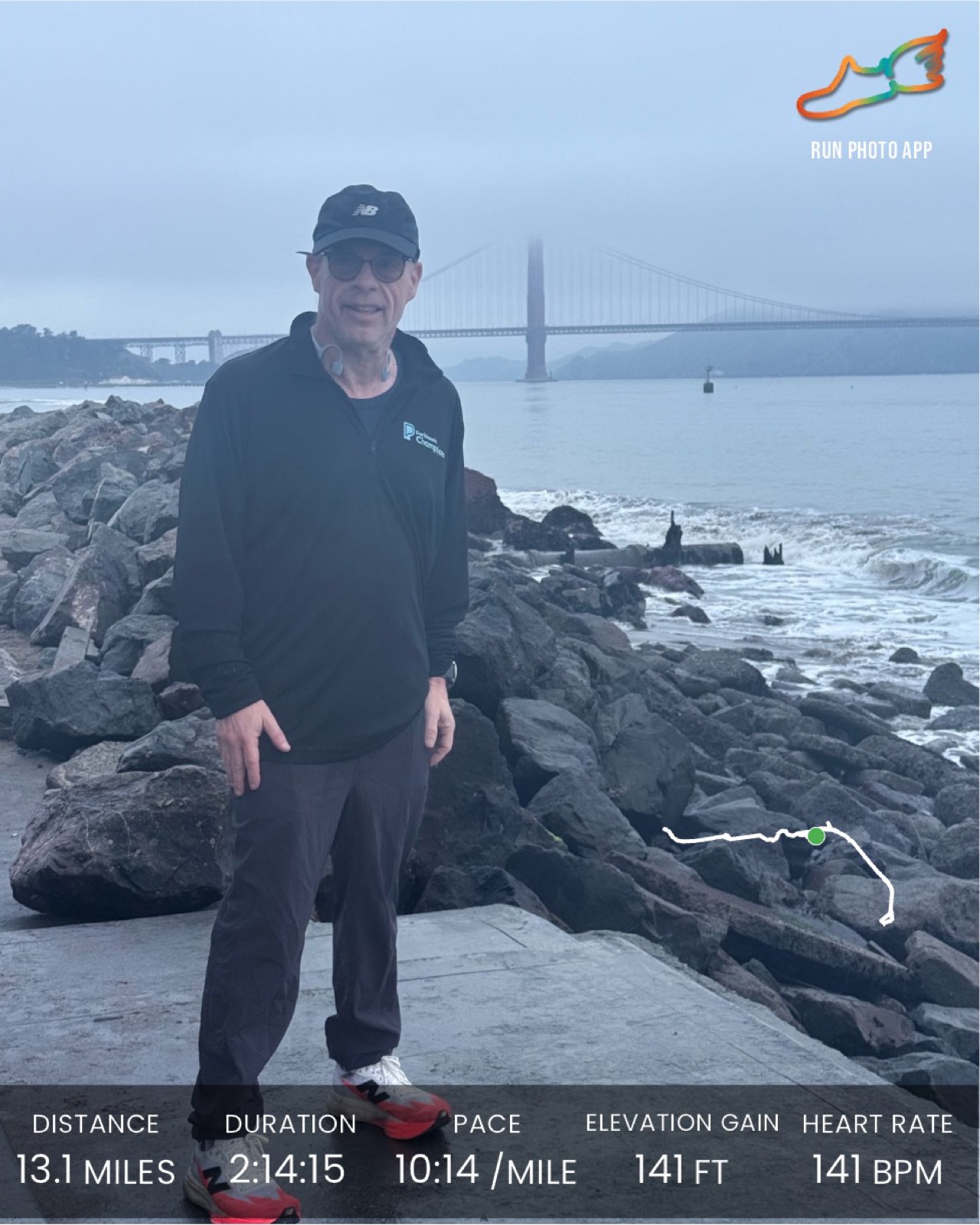 Dan Alperin near the Golden Gate Bridge in San Francisco