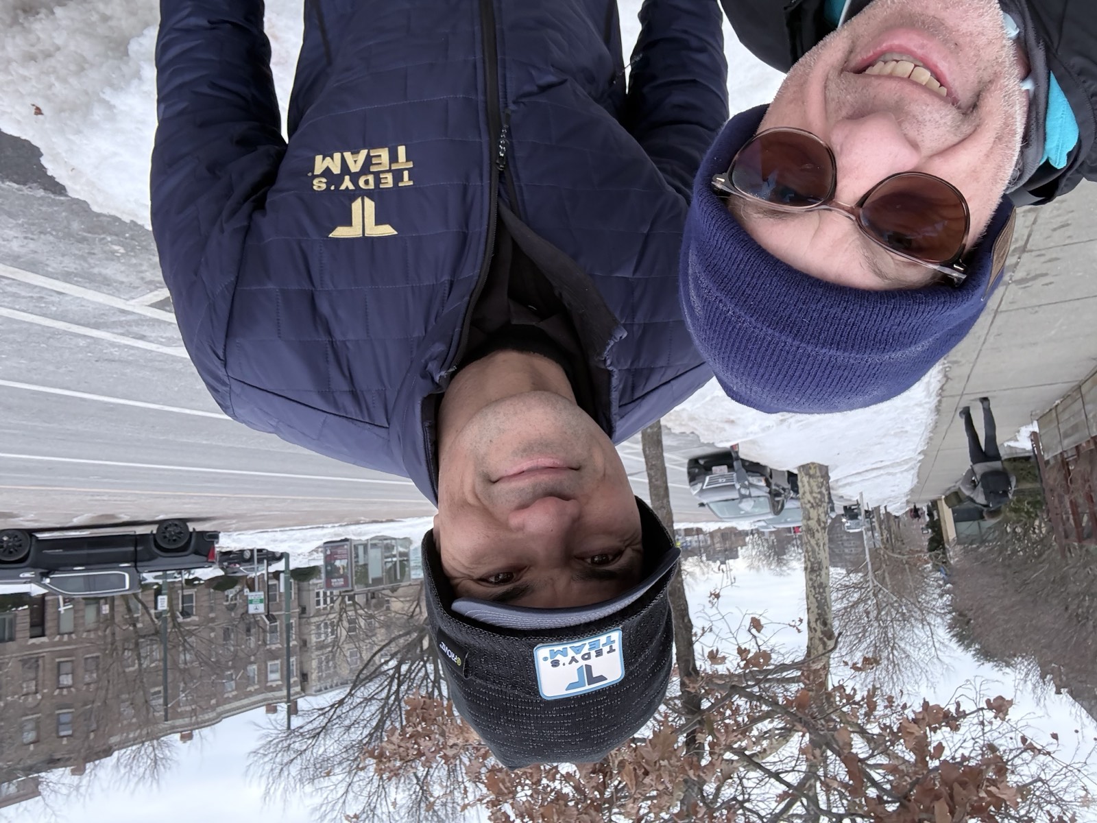 Dan Alperin training outdoors in winter 2026 — post-diagnosis, still putting in the miles
