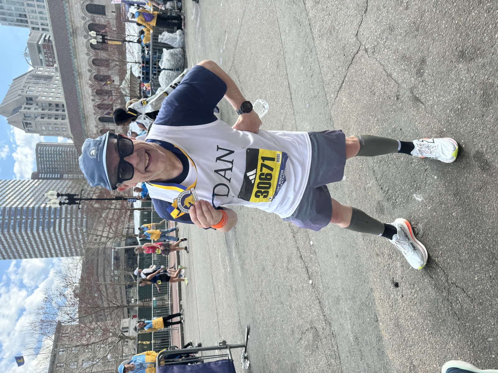 Dan Alperin racing the Walpole Labor Day 10K in 2023